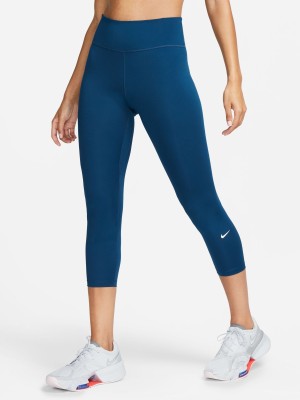 NIKE Solid Women Blue Tights