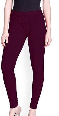 SAHINADUPATTA Churidar Length Ethnic Wear Legging(Purple, Solid)