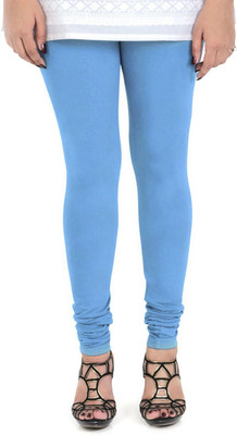 VAMI Churidar  Ethnic Wear Legging(Blue, Solid)