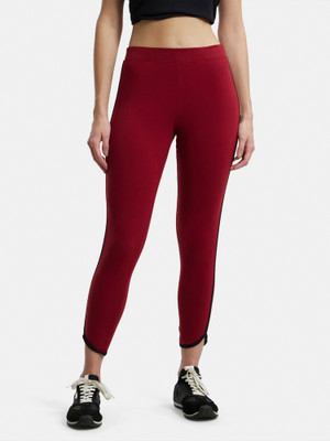JOCKEY Ankle Length  Western Wear Legging(Red, Solid)