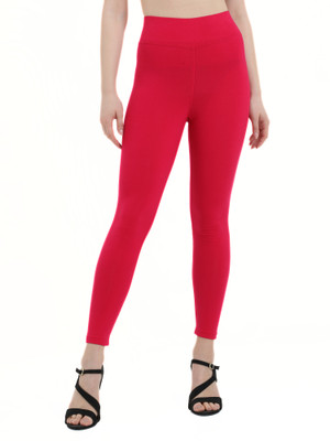 BELORE SLIMS Ankle Length Western Wear Legging(Pink, Solid)