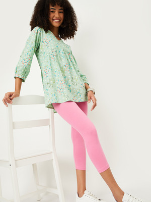MAX Winter Wear Legging(Pink, Solid)