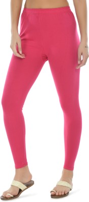 Nael Fashion Ankle Length Ethnic Wear Legging(Pink, Solid)