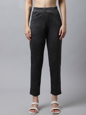 fortuner Regular Fit Women Grey Trousers