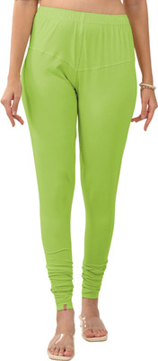 Lyra Churidar  Ethnic Wear Legging(Light Green, Solid)