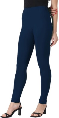 TWIN Ankle Length Western Wear Legging(Dark Blue, Solid)