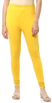 RAKESH FASHION Western Wear Legging(Yellow, Solid)