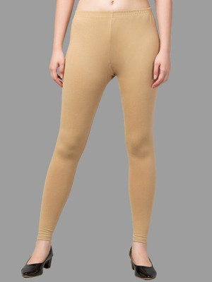 Trend Level Ankle Length  Western Wear Legging(Beige, Solid)
