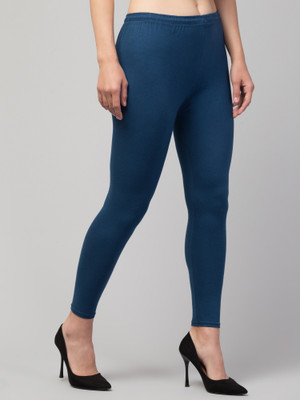 sbnoor Western Wear Legging(Blue, Solid)