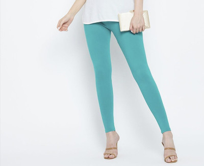 Muskesh Ankle Length  Ethnic Wear Legging(Blue, Solid)