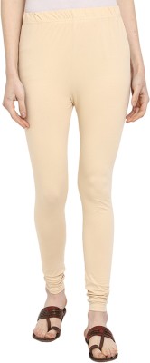 V-MART Churidar  Ethnic Wear Legging(Beige, Solid)