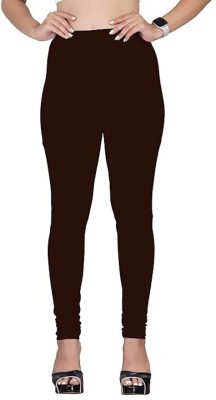 CADILA Churidar  Western Wear Legging(Brown, Solid)