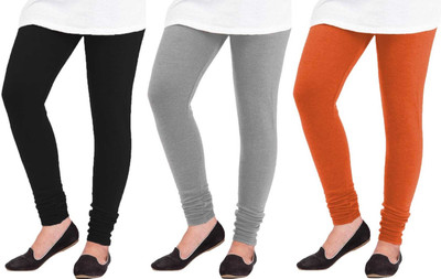 D'CLOTHZ Ankle Length  Winter Wear Legging(Black, Grey, Orange, Solid)