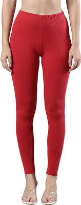 femmora Ankle Length Ethnic Wear Legging(Pink, Solid)