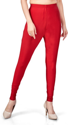 FLY FREE Ankle Length  Western Wear Legging(Maroon, Solid)