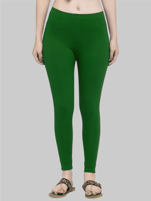 Trend Level Ethnic Wear Legging(Green, Solid)