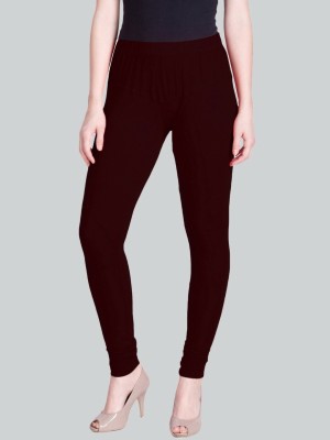 Lyra Churidar  Ethnic Wear Legging(Maroon, Solid)