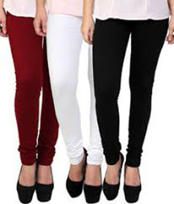 HouseOfCommon Churidar Length Western Wear Legging(Multicolor, Solid)
