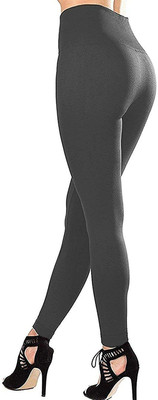 Zylum Fashion Ankle Length  Western Wear Legging(Grey, Solid)