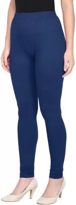 R A Fashion Churidar  Ethnic Wear Legging(Blue, Solid)