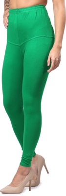 Keviv Churidar  Ethnic Wear Legging(Light Green, Solid)