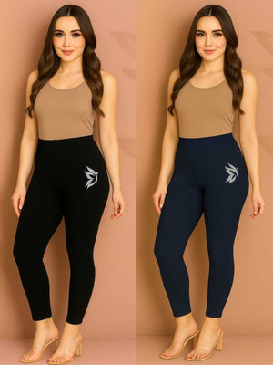 KK YARA Ankle Length  Ethnic Wear Legging(Black, Beige, Solid)