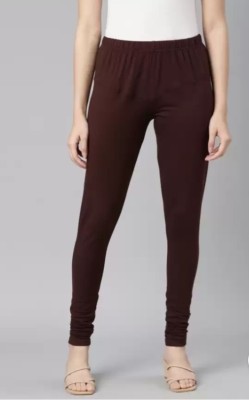 Janki Churidar Length Western Wear Legging(Brown, Solid)