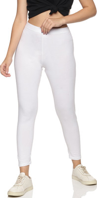 INDIJOY Western Wear Legging(White, Solid)
