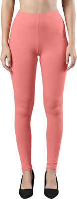 femmora Ankle Length Ethnic Wear Legging(Pink, Solid)
