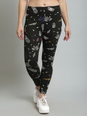 N-gal Ankle Length Western Wear Legging(Black, Printed)