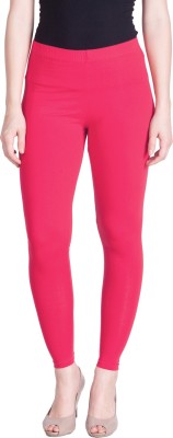 Lyra Ankle Length Ethnic Wear Legging(Pink, Solid)