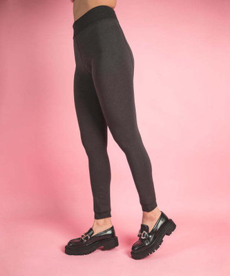 ATTIRE OUTFIT Ankle Length Winter Wear Legging(Grey, Solid)