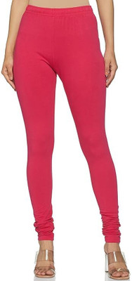 SM CREATION Churidar Length Ethnic Wear Legging(Red, Solid)