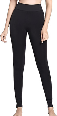 atox Ankle Length Western Wear Legging(Black, Solid)