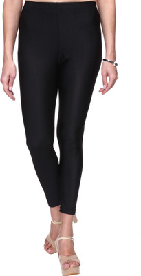 TRASA Ankle Length  Ethnic Wear Legging(Black, Solid)