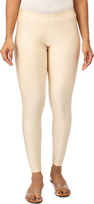 i TEX Ankle Length  Western Wear Legging(Beige, Solid)