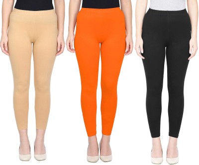 Errish Enterprises Ankle Length  Ethnic Wear Legging(Beige, Orange, Black, Solid)