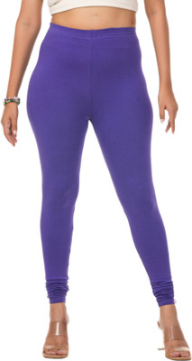 LoveiT Churidar  Western Wear Legging(Dark Blue, Solid)