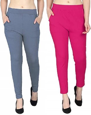 Andrey Western Wear Legging(Grey, Pink, Solid)