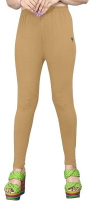 Kotak Ankle Length Ethnic Wear Legging(Beige, Solid)