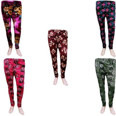 Indistar Ankle Length  Western Wear Legging(Purple, Pink, Green, Printed)