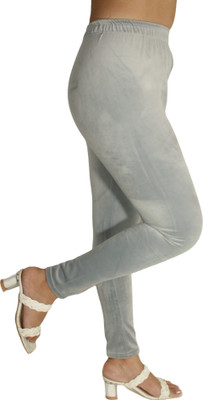 HM HUBB Ankle Length  Western Wear Legging(Grey, Solid)
