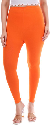 tpf Ankle Length  Western Wear Legging(Orange, Solid)