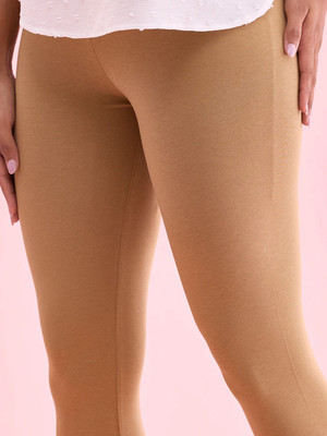 RS FASHION Ankle Length Ethnic Wear Legging(Beige, Solid)