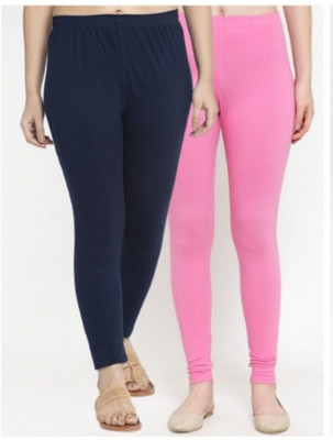 PENTTO Ankle Length  Western Wear Legging(Pink, Solid)