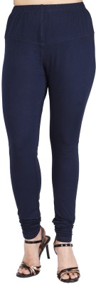 Comfort Lady Churidar  Ethnic Wear Legging(Dark Blue, Solid)