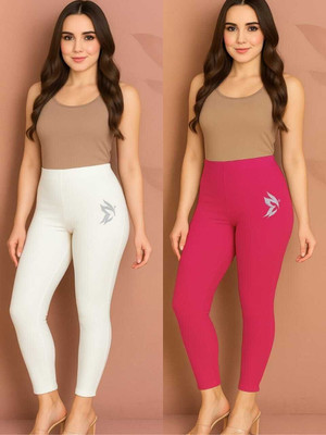 KK YARA Ankle Length  Ethnic Wear Legging(Black, Beige, Solid)