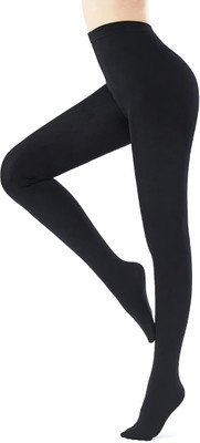 Cozy crazy Ankle Length Winter Wear Legging(Black, Solid)