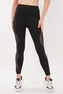 INDIAN HAWK Ankle Length Ethnic Wear Legging(Black, Solid)