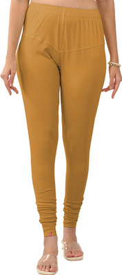 Lyra Churidar  Ethnic Wear Legging(Beige, Solid)